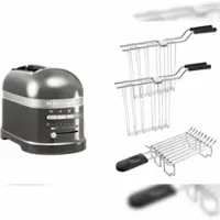 KitchenAid Set 2, 2-Scheiben Toaster Artisan 5KMT2204 Medallion Silber