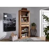 MASSIVMOEBEL24.DE Regal Wild-/Zerreiche 71x35x190 natur geölt MONTREUX #124