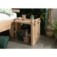 MASSIVMOEBEL24.DE Nachttisch Eiche 56x34x45 natur geölt OAK HEART #11