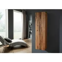 MASSIVMOEBEL24.DE Hängeschrank Wild-/Zerreiche 33x33x124 natur geölt FRANKFURT #101