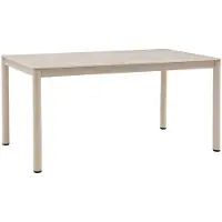 Ebuy24 Asta Gartentisch 90x160cm sandfarben.