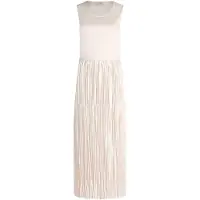 Vera Mont Basic-Kleid mit Plissee in Bright Gardenia | Gr.: 46