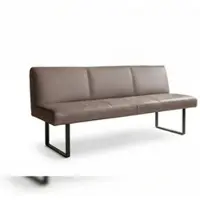 KAWOLA Esszimmerbank ELEEN Leder dunkelbraun 183cm