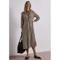 Street One Midikleid gemustert, figurumspielend