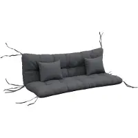 Outsunny -Sitzkissen-150L x 50B x 12H cm-Dunkelgrau