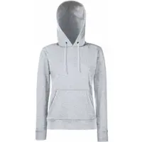 Fruit Of The Loom Damen Classic Hooded Sweat Lady-Fit Hoodie 62-038-0 heather grey S