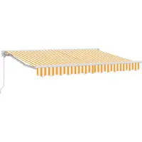 vidaXL Markisenrahmen Gelb und Weiß 300 x 200 cm