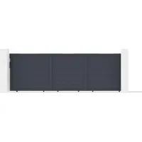 Casanoov Schiebetor Eiger 500x160cm Aluminium Grau