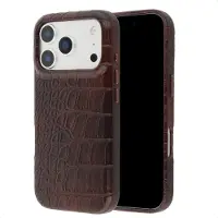 Selencia Apple iPhone 17 Pro Hülle - Kunstleder - - Backcover/Hard Case - Dunkelbraun