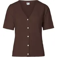 Pieces Pcnora V-ausschnitt Strickjacke | Braun | S