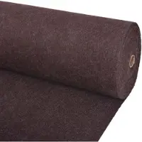 vidaXL Teppich Braun 1,2 x 10 m Polyester