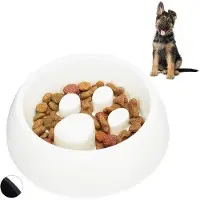 OEM 300 ml Anti-Schrokbak Voerbak für Hund & Kat - Kunststoff- und Waschmaschinenbeständig - Weiß
