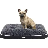 OEM Orthopädisches Hundebett, Hundemat mit doppeltem Aufbau, waschbar, Hundebetten, 74 cm, dunkelgrau