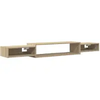 vidaXL Wandmontierter TV-Schrank Wandhalterung Sonoma-Eiche