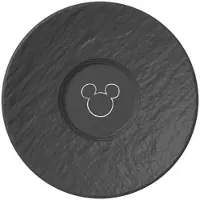 Villeroy & Boch Espresso-Untertasse Manufacture Rock Mickey Mouse Schwarz Ø12 (6er Set)