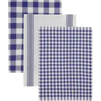 Otto Home Geschirrtuch "Ravven", blau, B:50cm L:70cm, 100% Baumwolle, Geschirrtücher, Geschirrtuch, 100 % Baumwolle, 70 × 50 cm, 3er-Set, Farbauswahl, Karo, Streifen