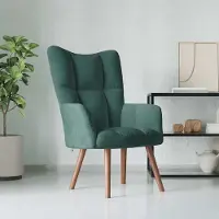 vidaXL Relaxsessel/Loungesessel/TV-Sessel - Dunkelgrün Samt - Couchsessel CC13890