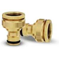 OEM 2-stücks-Gartenschlauch-Schnellkupplung, 3/4"& 1/2" 2-in-1 Metall-Kräenadapter, weibliche Gewinde-Tap-Connector für Gartenschläuche