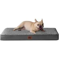 OEM Orthopädisches Hundebett für kleine Hunde 76x51x9cm, Waschbar, weiches Hundekissen, Hundematratze für den Hundebettbereich, grau