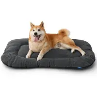 OEM Hundebett für Große Hunde - 89 x 56 cm, Waschbares Hundekissen für Große und Mittelgroße Hunde, Superweiches Hundebett mit Antirutsch Unterseite, Dunkelgrau