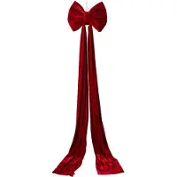 OEM Gigantischer roter Weihnachtsbaum, 79 x 16 Zoll, mit langen Fäden, ideal für das Packen von Geschenken für feierliche, Weihnachtsbaum, Hochzeits, Heimfeier Dekoration