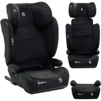 Bebelissimo - i- Giro - 2in1 Kindersitz 100-150 cm -ISOFIX i-Size Standard - SPS Seitenaufprallschutz - black
