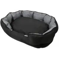 OEM Hundebett - Wasserfest & Kratzfest - Abnehmbares Kissen - Waschbare Oxford Jacke - Bequemes Schlafbett Für Große Hunde - Maß L