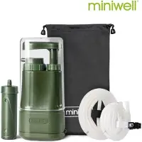 Famanu Wasserfilter für Camping - Tragbares Filtrationssystem - Grün