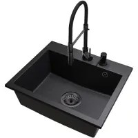 Brado Granit Küchenspüle Einbauspüle 1 Becken Groß Exclusive 55