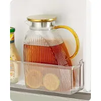 OEM Borosilicaatglas Karaf 1.8L/63oz mit Edelstahldeckel für heiße kalte Selbstgemachte Getränke