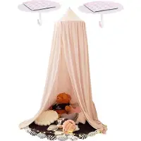 Famanu Babybaldachin aus Baumwolle - Höhe 250 cm, rosa