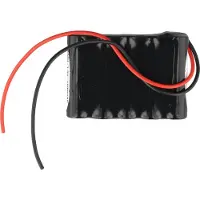 AccuCell Notleuchtenakku NiMH 12V 1500mAh F2x5 Mignon AA, 73x50x29, mit 200mm Kabel einseitig