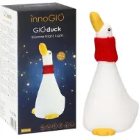 INNOGIO GIOduck Nachtlicht Entenform für Kinderzimmer, 11x10x20,5 cm, 3 Helligkeitsstufen, USB-C, bleibt kühl