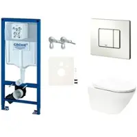 GROHE Wand-WC Set für Vorwandmontage + Vitra Integra WC SIKOGRSINTRE2S