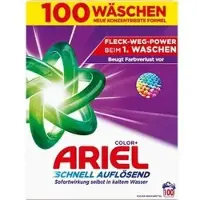 Ariel Waschmittel Color+ Colorwaschmittel, Pulver, schnell auflösend, 5,03 kg, Waschladungen 100