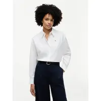 Tommy Hilfiger Hemdbluse "SUMMER POPLIN LS BOXY SHIRT" Baumwolle, Boxy Fit