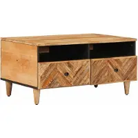 vidaXL Couchtisch Braun 80 x 54 x 40 cm Massivholz Mango