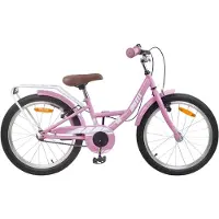 vidaXL Kinderfahrrad 18 Zoll für 5-7 Jahre alt Hellrosa