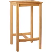 Syfax Bartisch Natur 60 x 60 x 105 cm Massiv-Teak