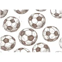 WALLARENA FOTOTAPETE Für einen Jungen Fußball Beige 150x105 cm