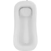 StarTech.com Aufblasbare Badewanne - Faltbare Badewanne - Größe 220×100×38 cm - PVC - Mit 2 Kissen & elektrischer Luftpumpe - Für Senioren & Patienten - Weiß