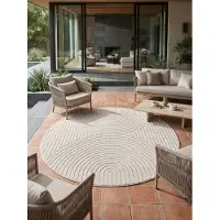 KADIMA DESIGN Outdoor Teppich Skandinavischer 3D-Design Wetterfest Waschbar Strapazierfähig | Balkon Terrasse Fußbodenheizung | ENGADIN –