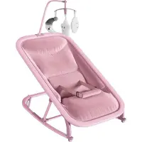 StarTech.com Babywippe 2-in-1 - Babyschaukel und Bouncer - Für Neugeborene 0–18 Monate - Tragbar - Abnehmbarer Sitzbezug - Ergonomisches Design - Rosa