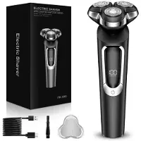 Welikera Elektrischer Herrenrasierer IPX6 Type-C – 3D Flex Klingen Pop-Up Trimmer | 90 Min Laufzeit nass & trocken | Reise Rasierer