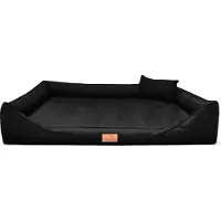 Tierlando Orthopädisches Hundebett HEKTOR | Aus extrem robustem Polyester-Bezug ULTRA-STRONG - Größe: 160x110cm | Farbe: 03 Schwarz