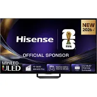Hisense 55 '' U7DS Pro | ULED MiniLED Smart TV 4K 165 Hz, 139,7 cm (55"), 3840 x 2160 Pixel, DLED, Smart-TV, WLAN, Schwarz