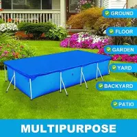 Famanu Schwimmbadabdeckung für quadratische Pools 260 cm x 170 cm - wasserdicht und UV-beständig