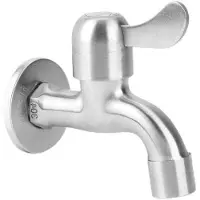 OEM Outdoor-Wasserhahn für Wandmontage, für Badkamer und Garten, aus Edelstahl.