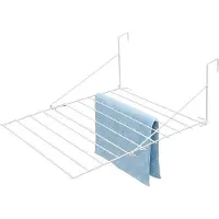 Spetebo Trocknergestell für Balkon und Heizung 73 x 58 cm platzsparender Wäscheständer zum Einhängen klappbar 5 m Trockenlänge Metall