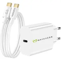 Avizar Mayaxess, 20W Netzteil für Galaxy A36 + USB-C Kabel 1m, Weiß